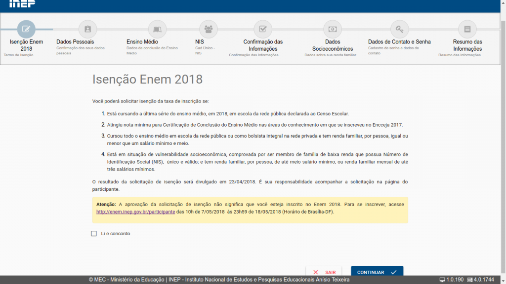 Enem 2018 Aberto Prazo De Solicitacao Da Isencao Da Taxa De Inscricao