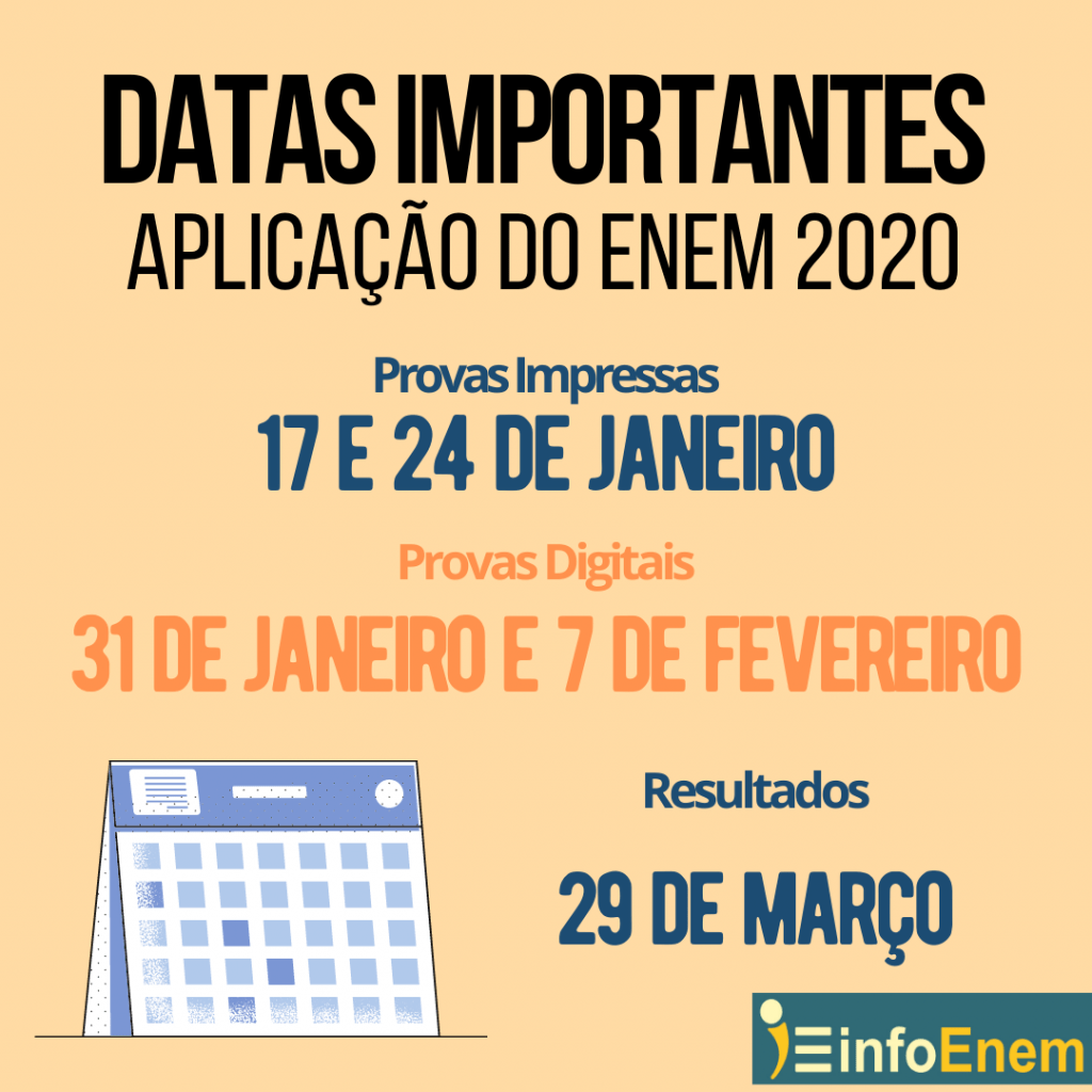 Datas Do Enem 2020 Estão Definidas! • Infoenem